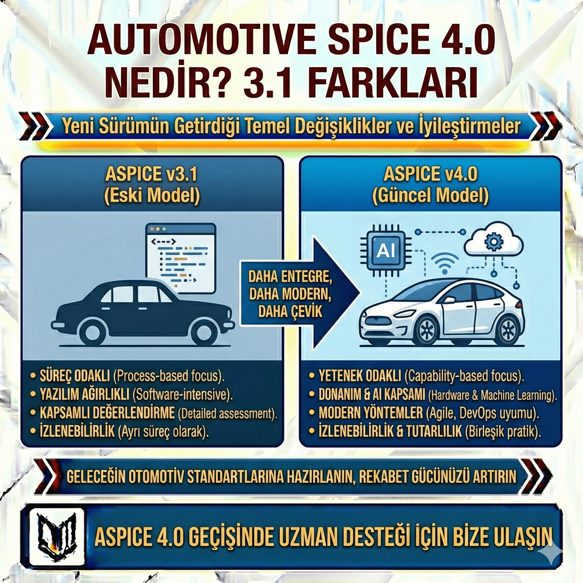 Automotive SPICE 4.0 Nedir? 3.1 Farkları
