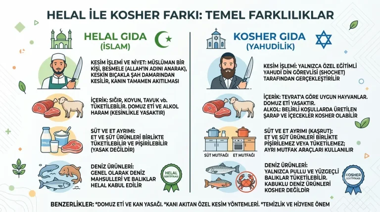 Helal ile Kosher Farkı: Aralarındaki 7 Temel Farklılık Nedir?