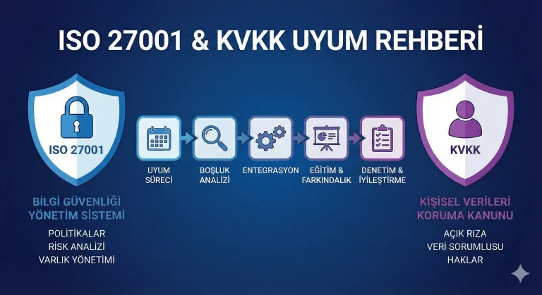 ISO 27001 ve KVKK Uyum Rehberi: Teknik Tedbirler & Entegrasyon