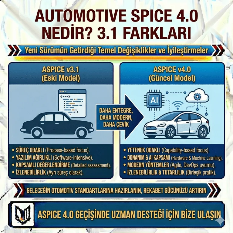 Automotive SPICE 4.0 Nedir? 3.1 Farkları