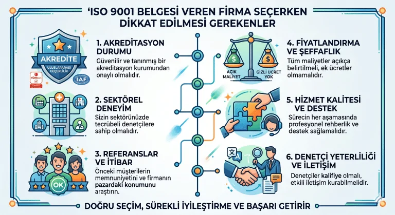 ISO 9001 Belgesi Veren Firma Seçerken Dikkat Edilmesi Gerekenler